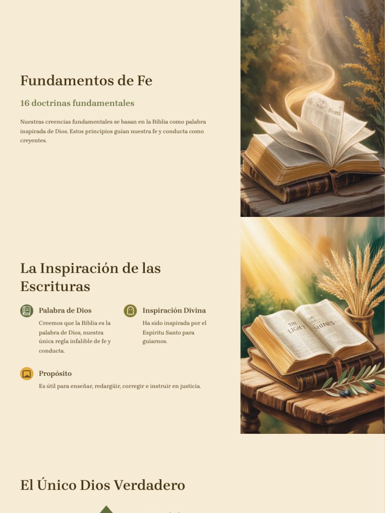 Doctrinas Fundamentales de la Fe Cristiana | PDF | Cristo (título ...