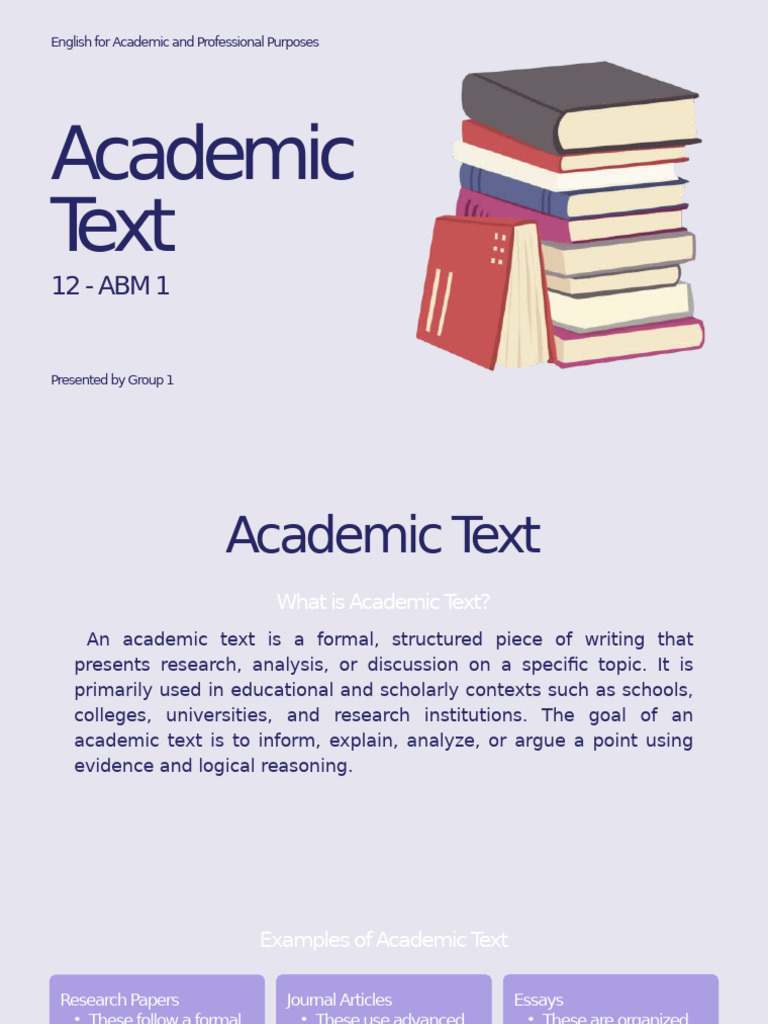 Understanding Academic Texts Explained Pdf Essays Citation