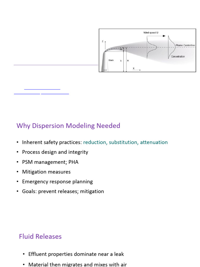 Dispersion Modeling in Process Safety | PDF | Wound | Continuum Mechanics