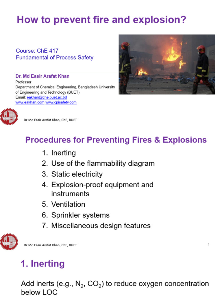 L7 FPS How To Prevent Fire and Explosion | PDF | Electrostatic ...