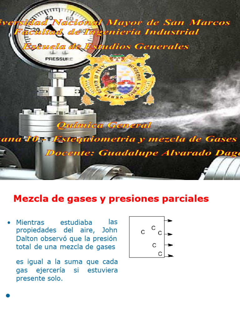 10 - SEMANA 10 - Estequiometria y Mezcla de Gases - 2025-I | PDF ...