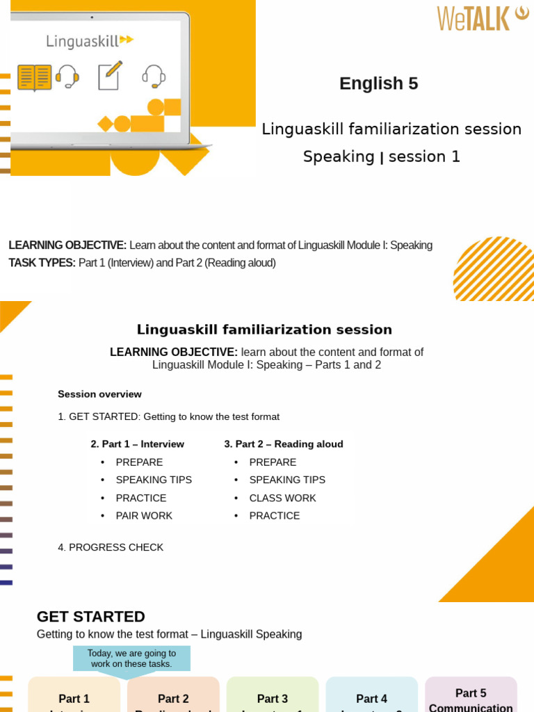E5 LSK Speaking 1 | PDF | International English Language Testing System ...