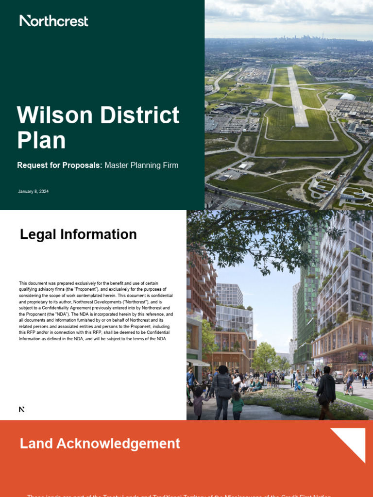 Wilson District RFP for Master Planning Firm | PDF | Toronto ...