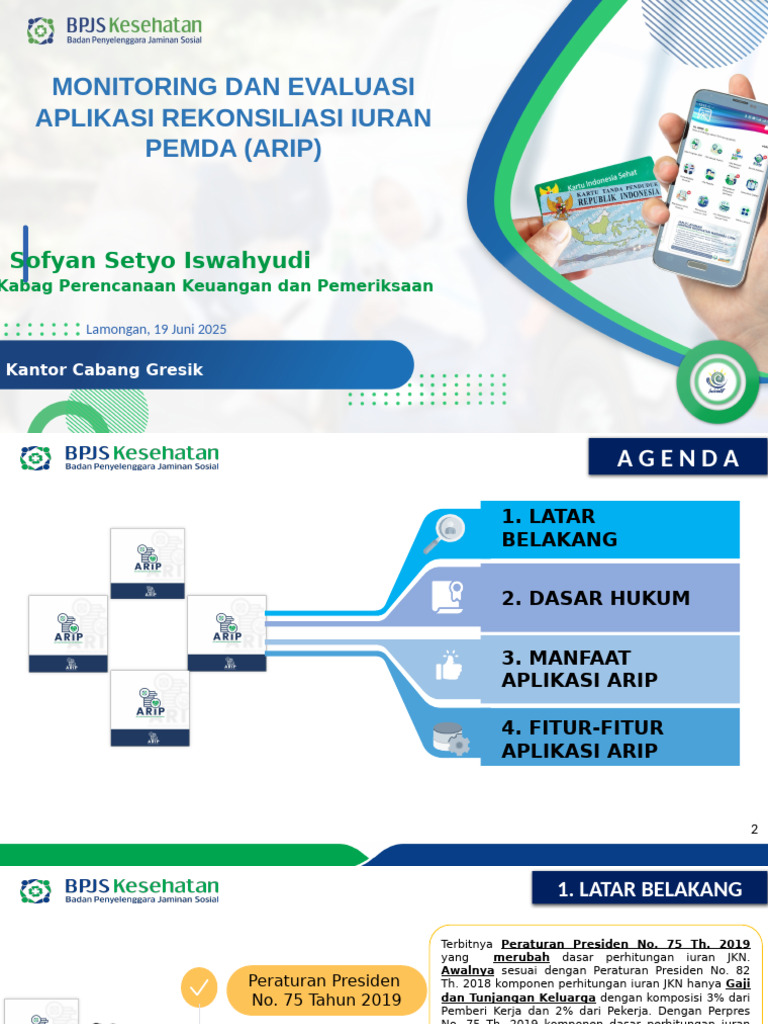 Aplikasi Rekonsiliasi Iuran JKN ARIP | PDF