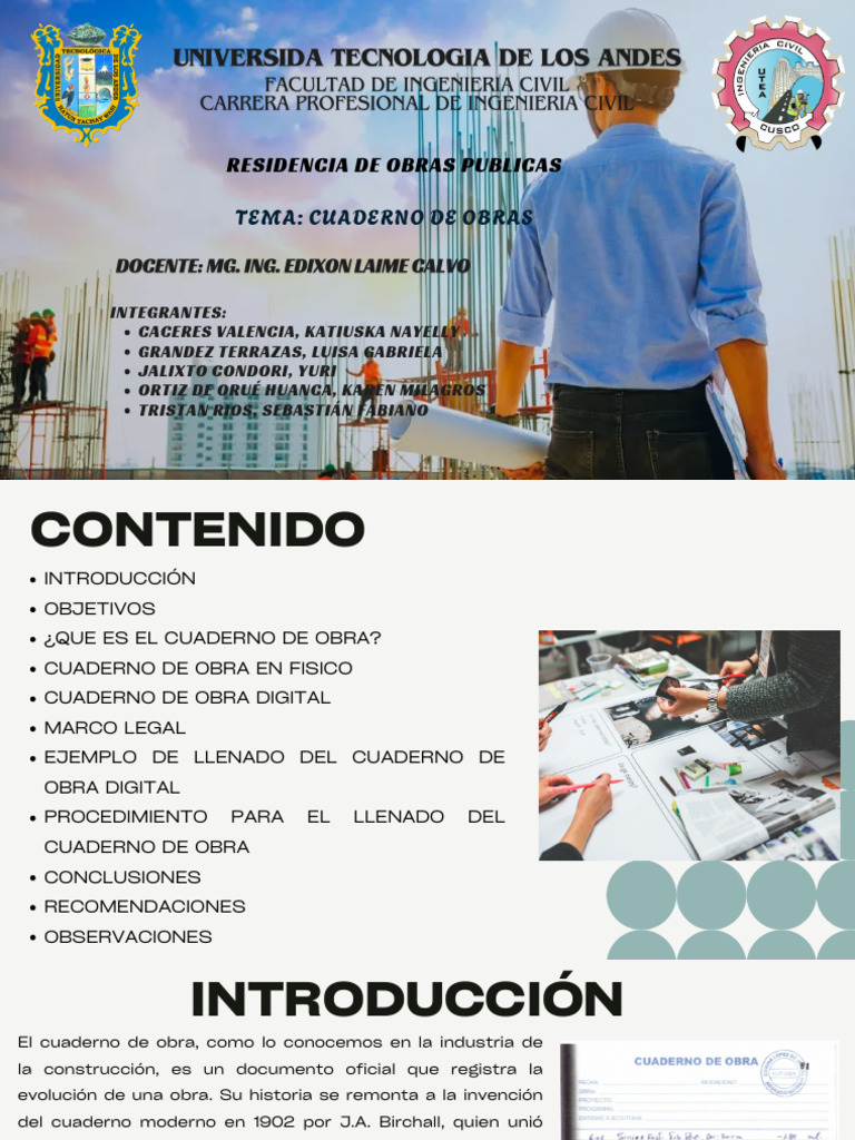 Cuaderno de Obra: Guía Completa y Legal | PDF | Internet | Regulación