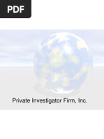 EXAMPLE Business Plan - Private Investigator PPT