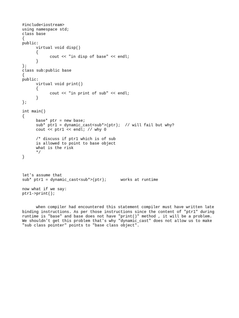 Why Can't Child Class Reference Refer To Parent Class Object | PDF