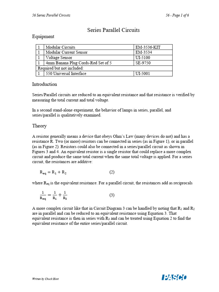 Calculating Power in Series Circuits | PDF | Series And Parallel ...
