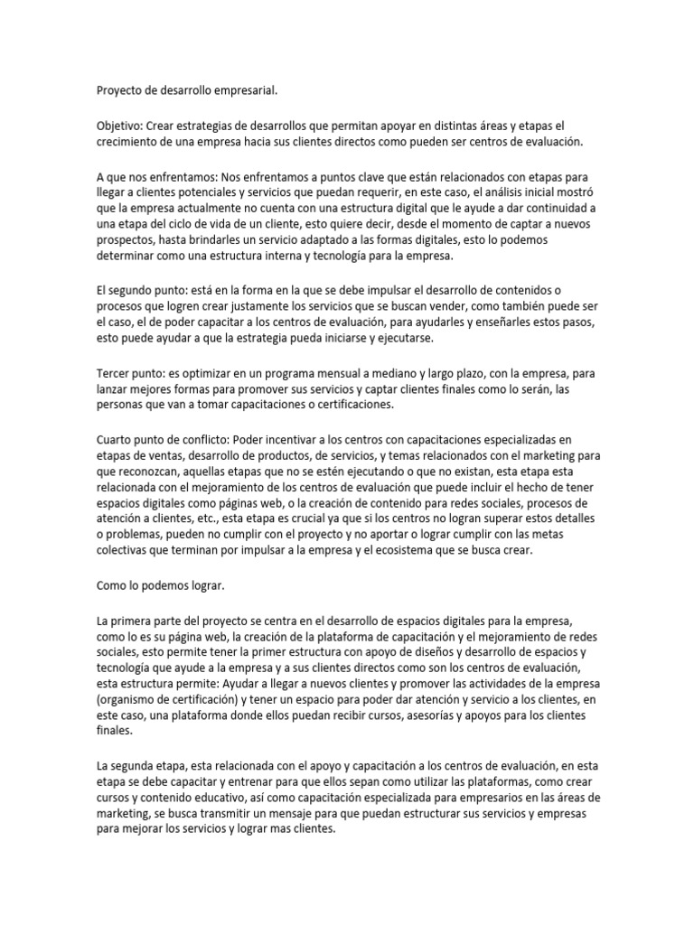 Estrategias para el Crecimiento Empresarial | PDF | Business | Red mundial