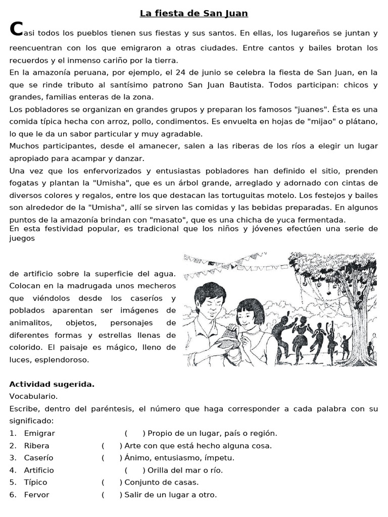 Fiesta de San Juan en la Amazonía Peruana | PDF