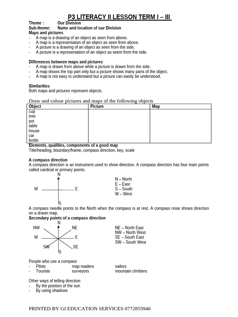 P3 LITERACY II LESSON TERM I III OUR DIVISION PDF River Marriage
