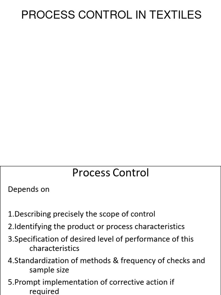 Process Control in Textile Spinning | PDF | Spinning (Textiles) | Textiles