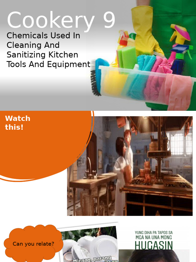 Cleaning and Sanitizing - Module 1 | PDF | Materials | Chemical Substances