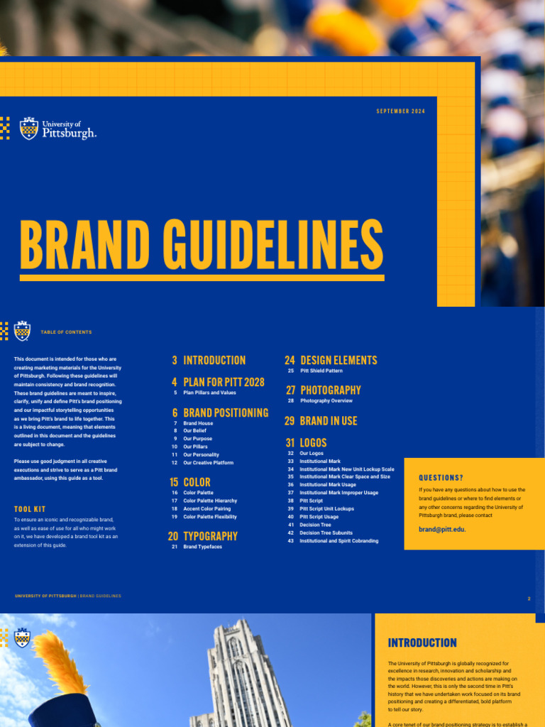 Pitt Brand Guidelines Overview | PDF | Typefaces | Serif