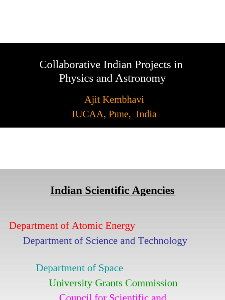 Indian Physics and Astronomy Collaborations | PDF