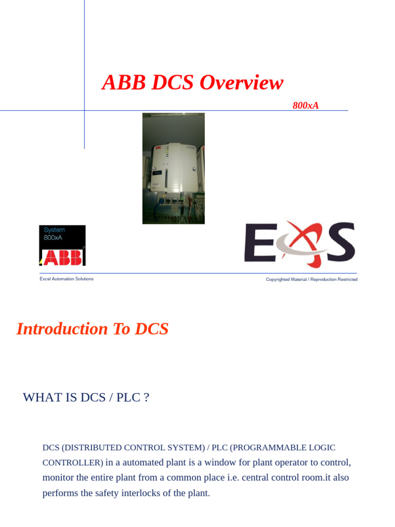 ABB DCS Overview and Applications | PDF | Input/Output | Programmable ...