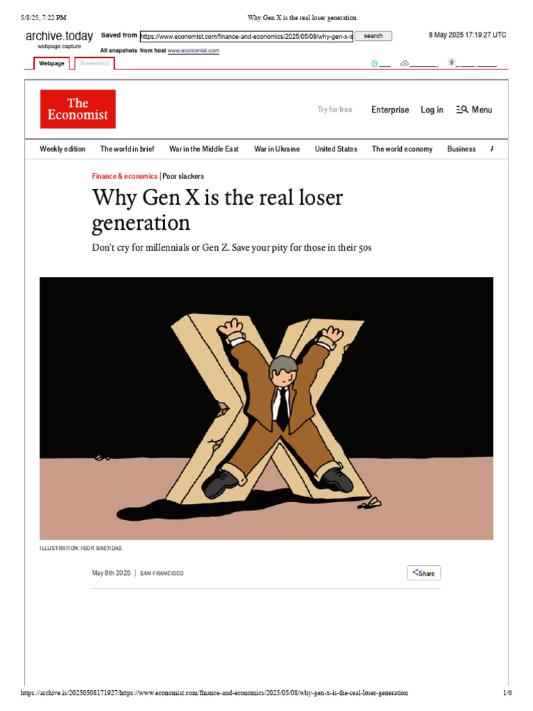 Gen X: The Real Loser Generation | PDF | Millennials | Economies