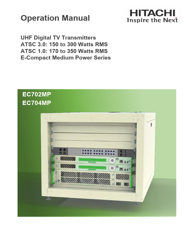E-Compact UHF Transmitters Manual | PDF | Transformer | Electronic ...