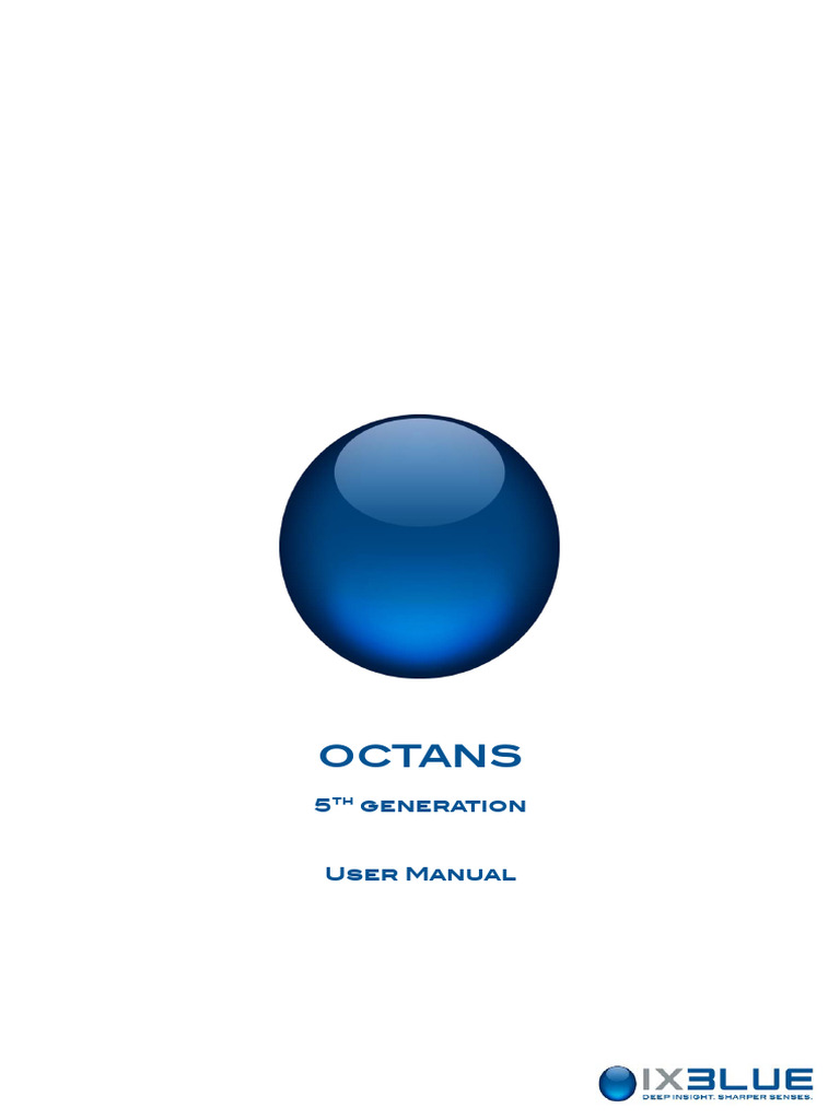 Octans 5th Generation User Manual | PDF | Power Supply | Electrical ...