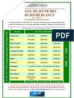 Tableau de Jeune Des Trois Jours Blancs