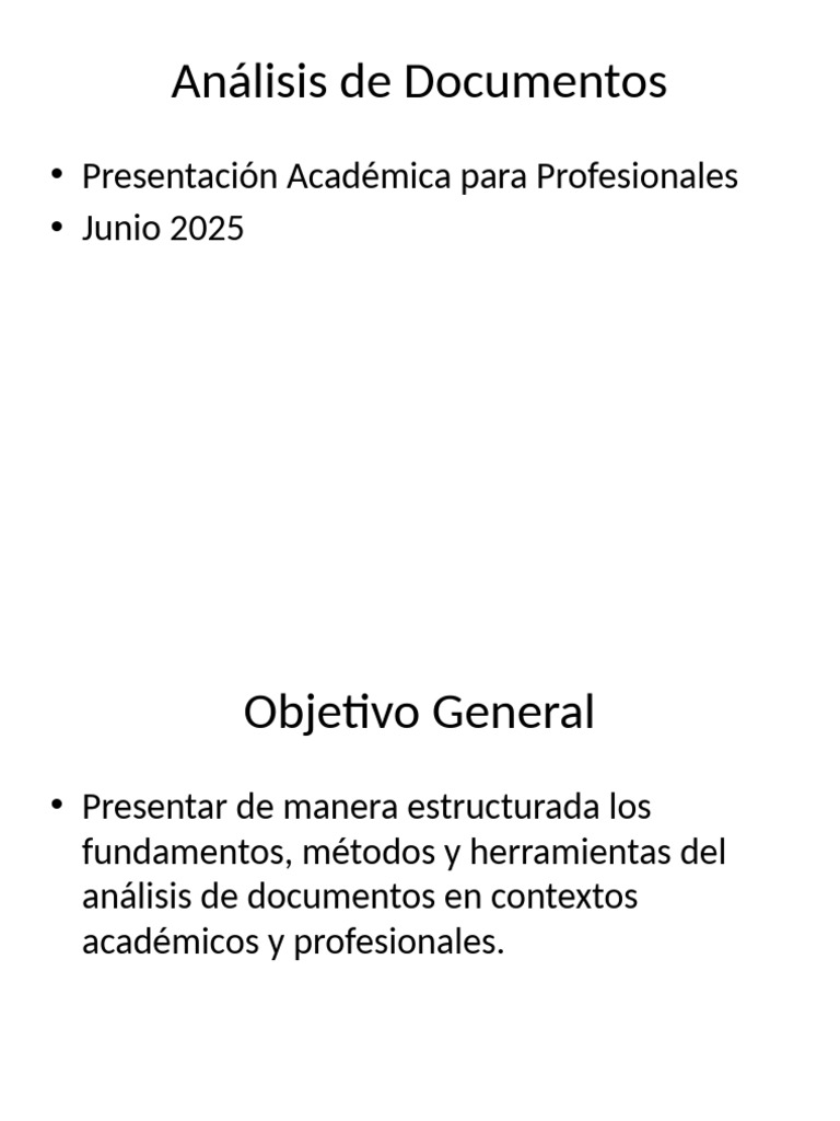 Analisis de Documentos Presentacion | PDF