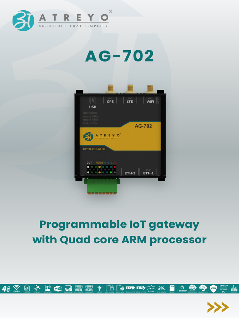 AG-702: 4G IoT Gateway Features | PDF