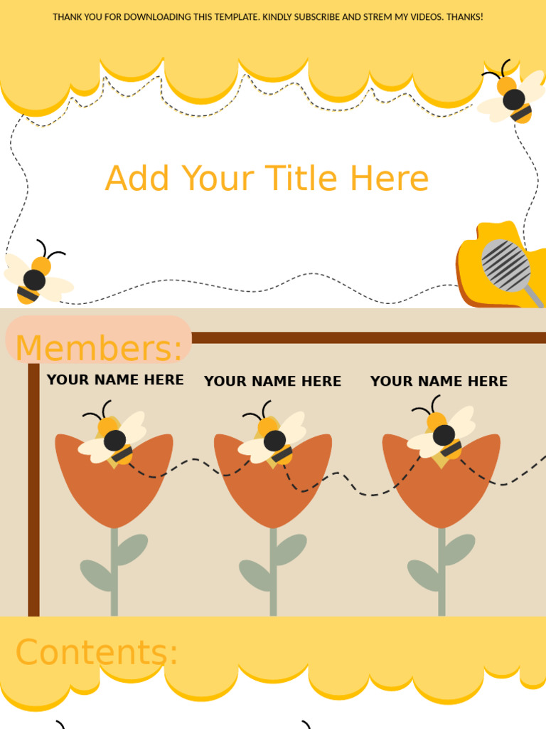 Add Your Title Here: Thank You For Downloading This Template. Kindly ...