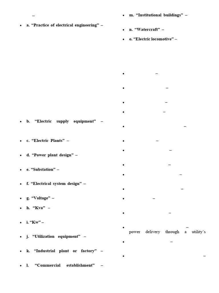 Electrical Engineering Terms Defined | PDF | Electric Power ...