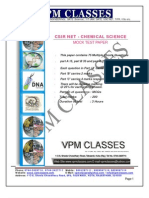 Vpm Classes - Solved Mock Paper _new Pattern_ Csir Ugc Net Chemistry 2012