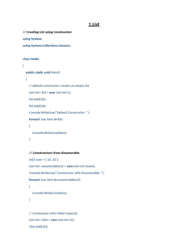 C N Generics Examples | PDF | Queue (Abstract Data Type) | C Sharp ...