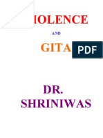 Violence &amp Gita Dr. Shriniwas Janardan Kashalikar