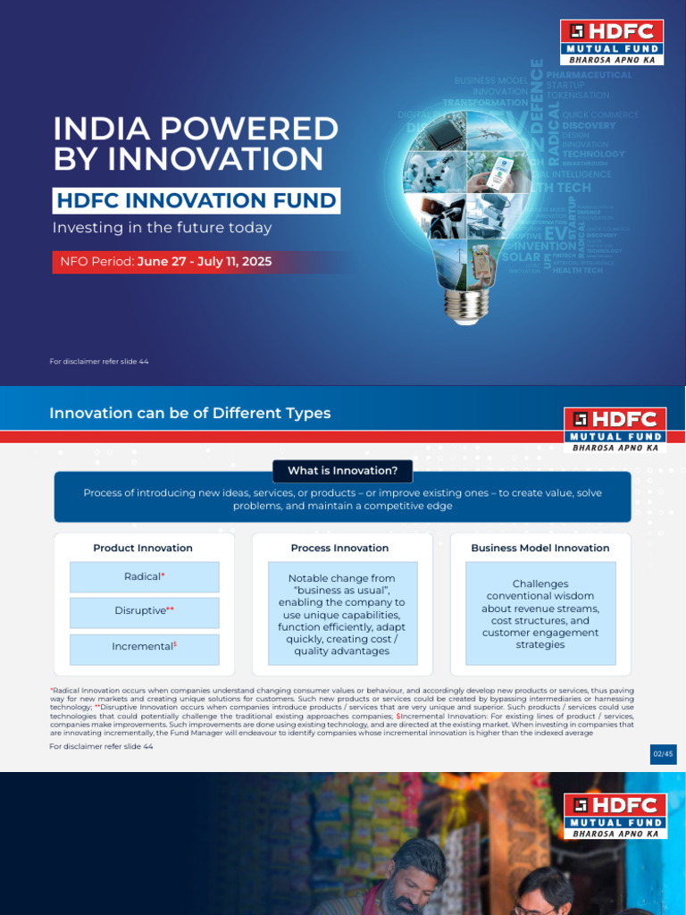 HDFC Innovation Fund NFO Overview 2025 | PDF | Innovation | Business Model