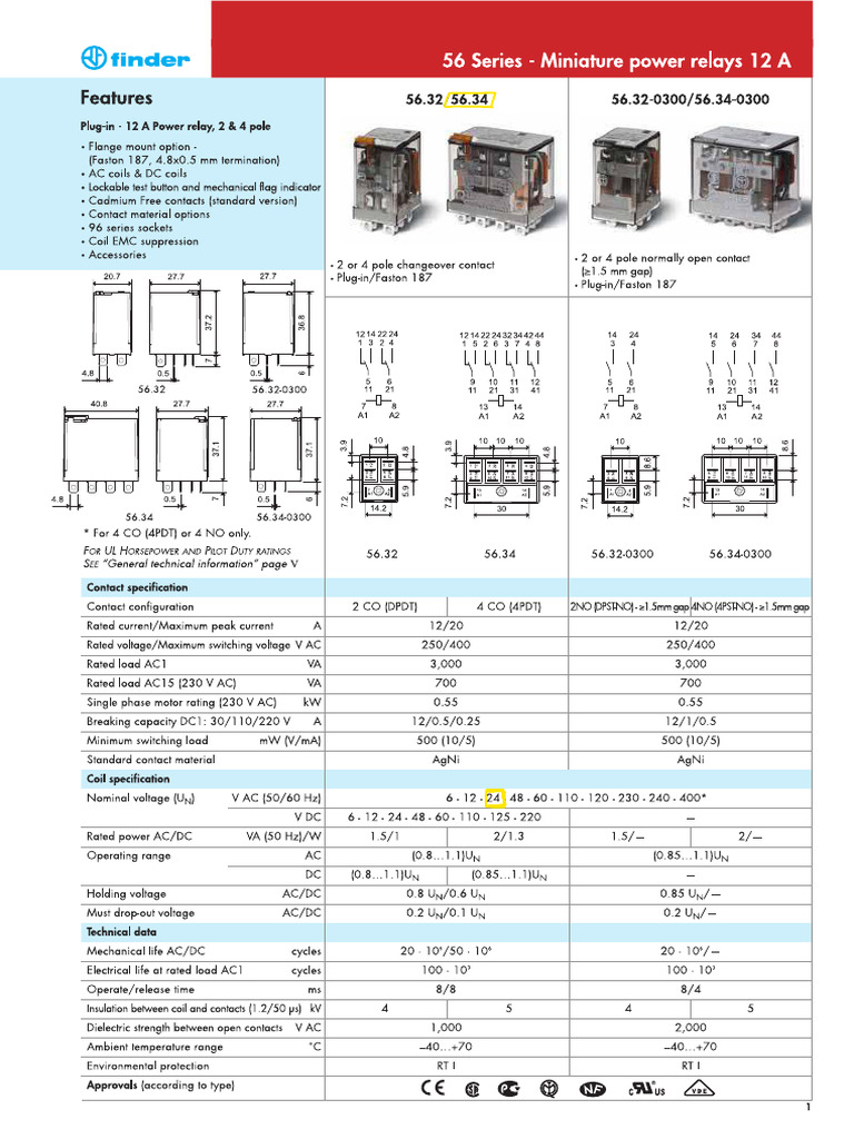 56.34.24V Finder Relay | PDF