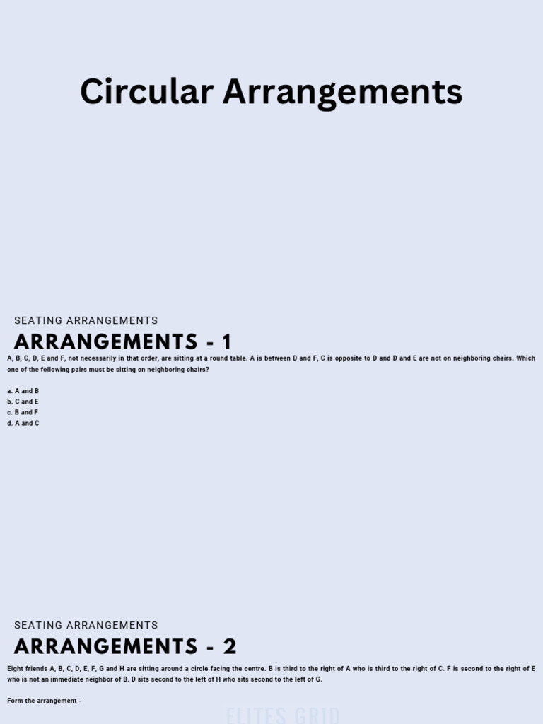 Circular Arrangements | PDF