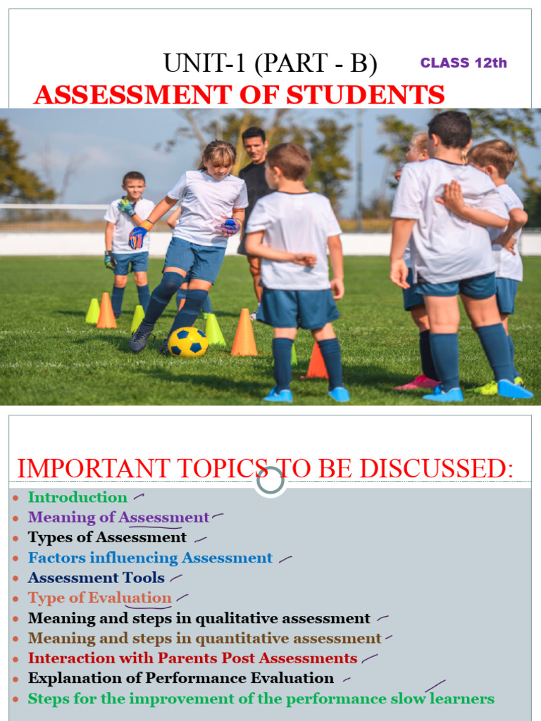 Unit 1 Assessment Overview | PDF | Educational Assessment | Aerobic ...