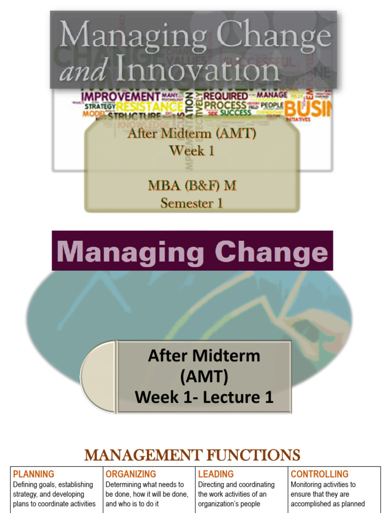 After Midterm (AMT) Week 1 | PDF | Leadership | Goal Setting