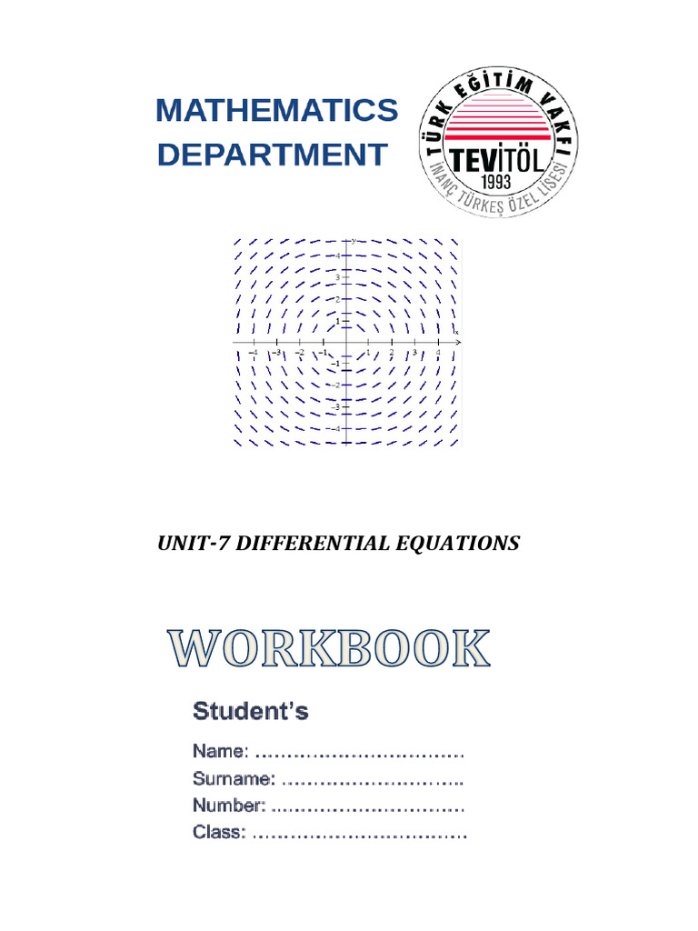 Unit 7 Differential Equations Overview | PDF | Differential Calculus ...