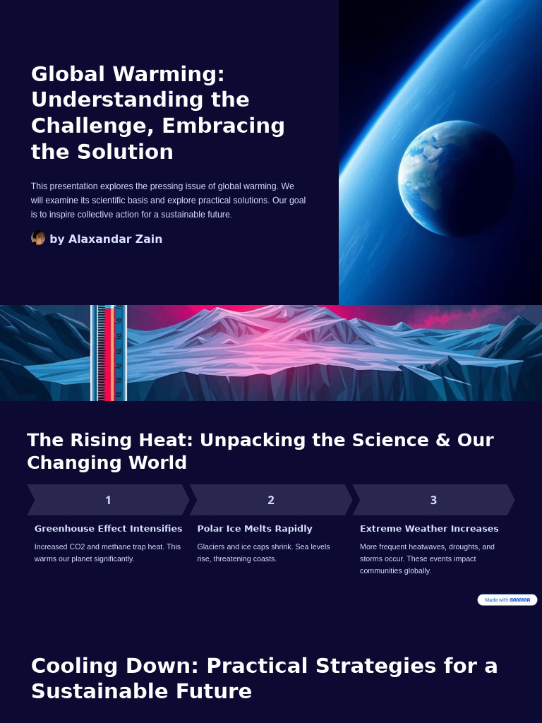 Global Warming Understanding The Challenge Embracing The Solution | PDF