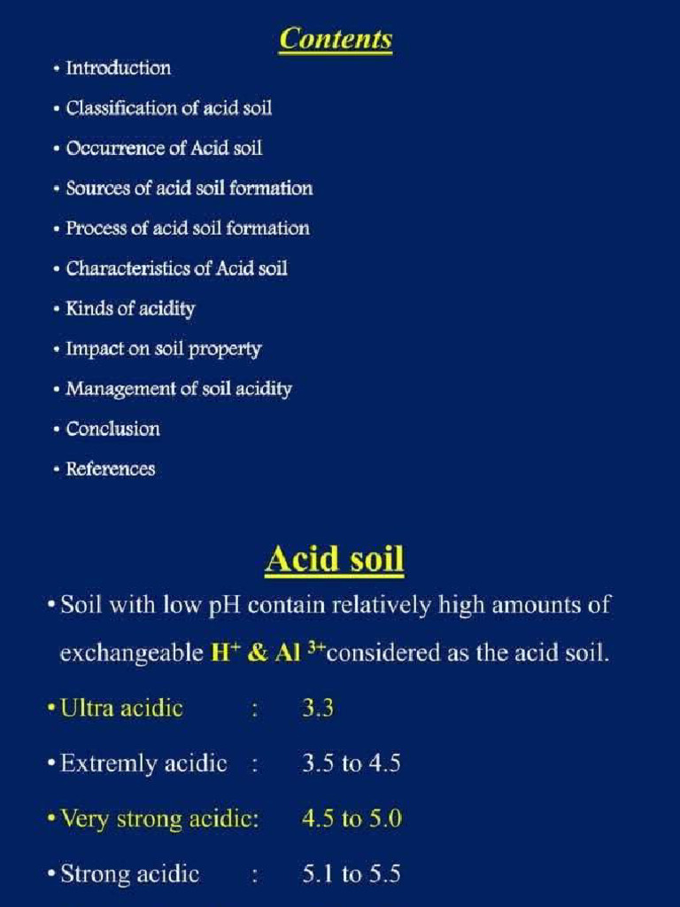 Acid Soil and Management | PDF