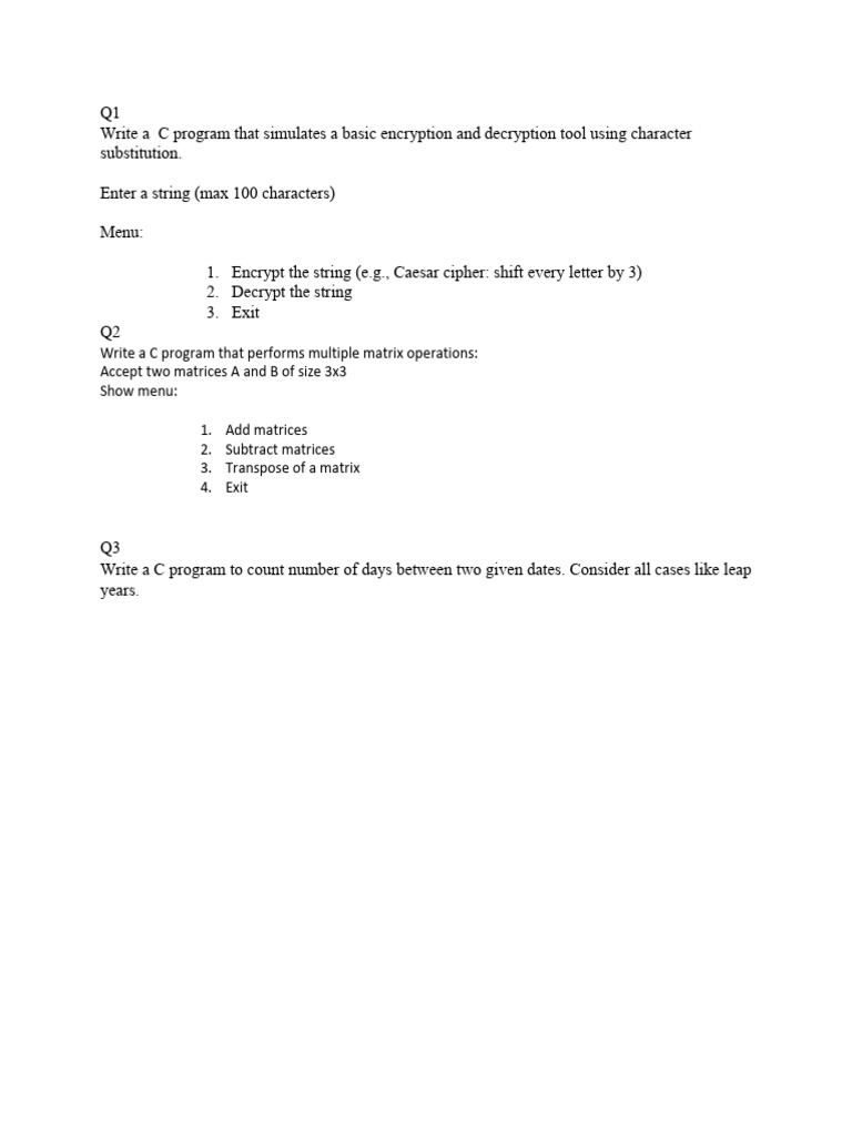 C Assignment | PDF