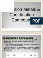 Transition Metals and Coordination Complexes