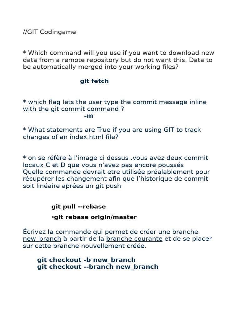 Commandes Git et Docker essentielles | PDF