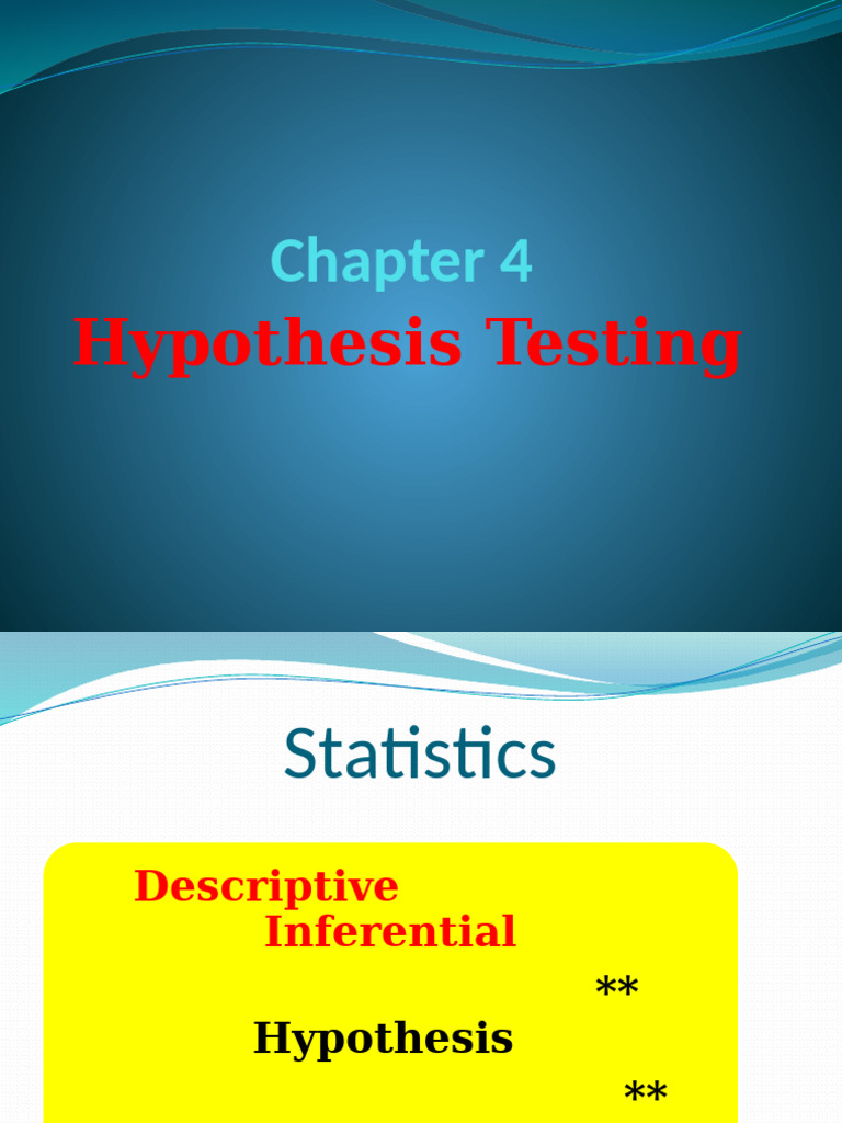 Hypothesis Testing in Statistics Guide | PDF | Statistical Significance ...
