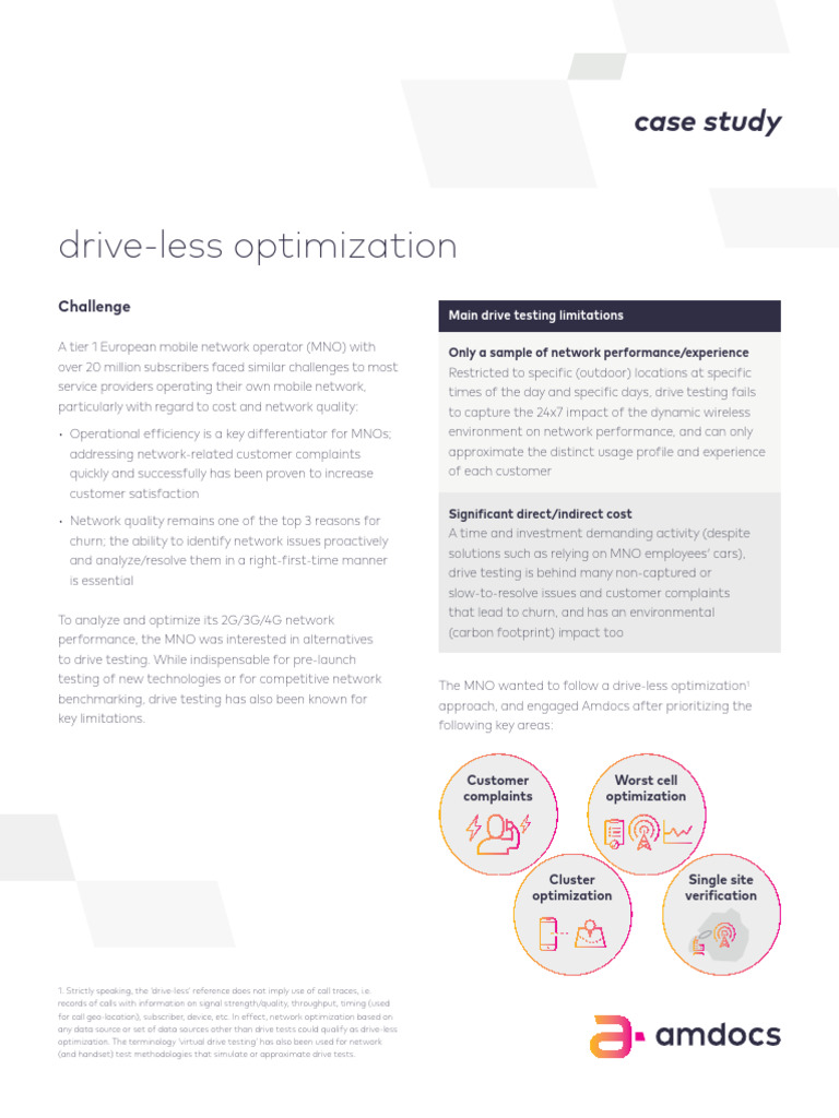 Drive Less Optimization Case Study | PDF | Performance Indicator ...