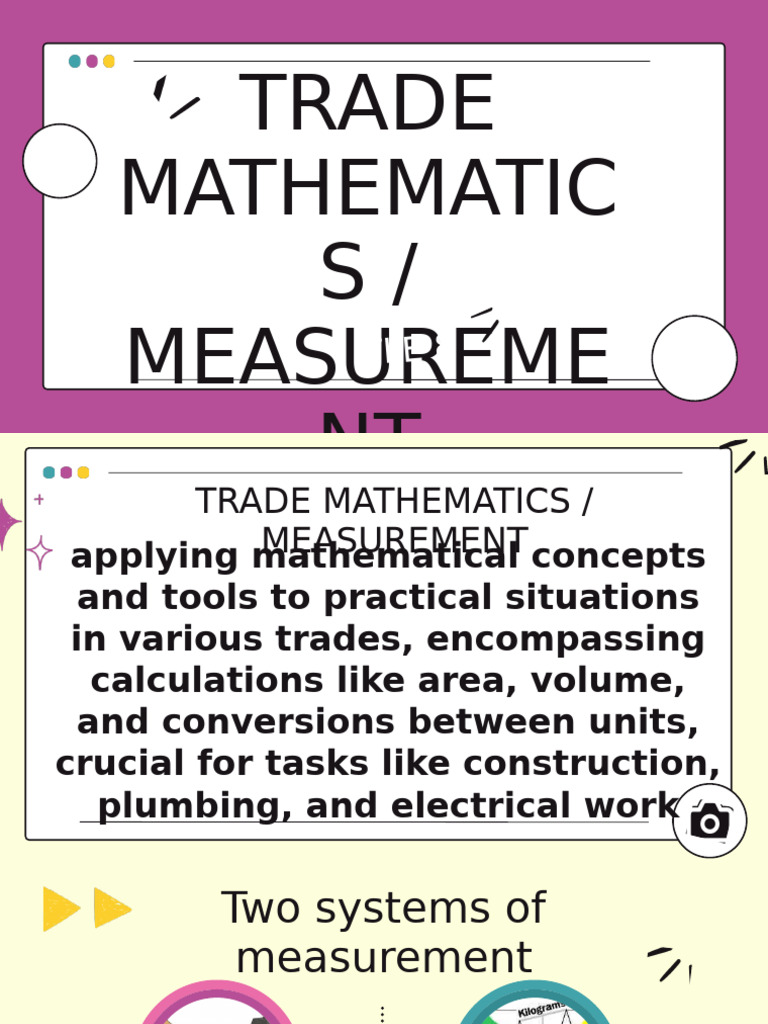 Trade Mathematics and Measurement Guide | PDF