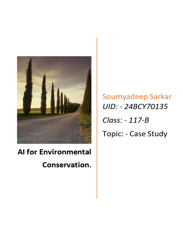 AI Innovations in Environmental Conservation | PDF | Artificial ...