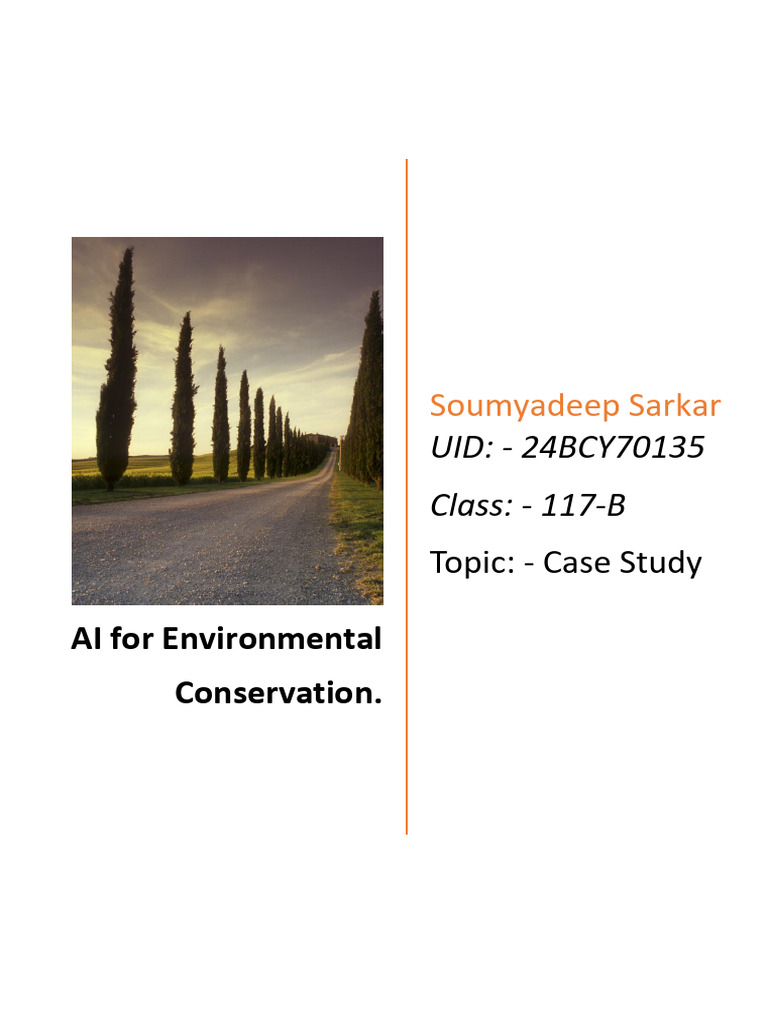 AI Innovations in Environmental Conservation | PDF | Agriculture ...