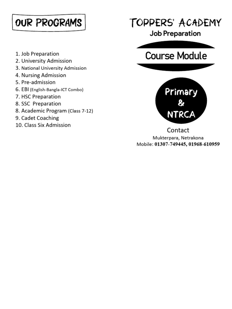 Primary NTRCA | PDF