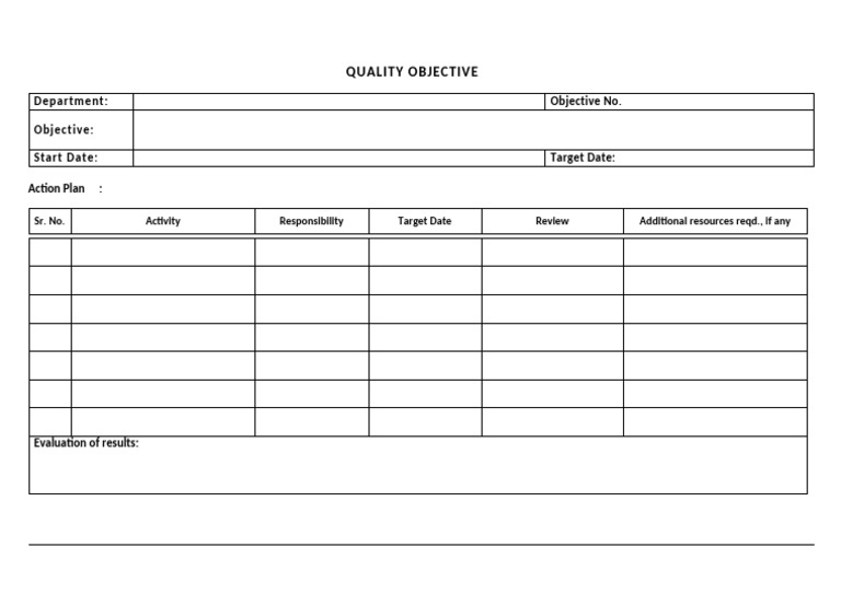 F GEN 03 Quality Objective | PDF