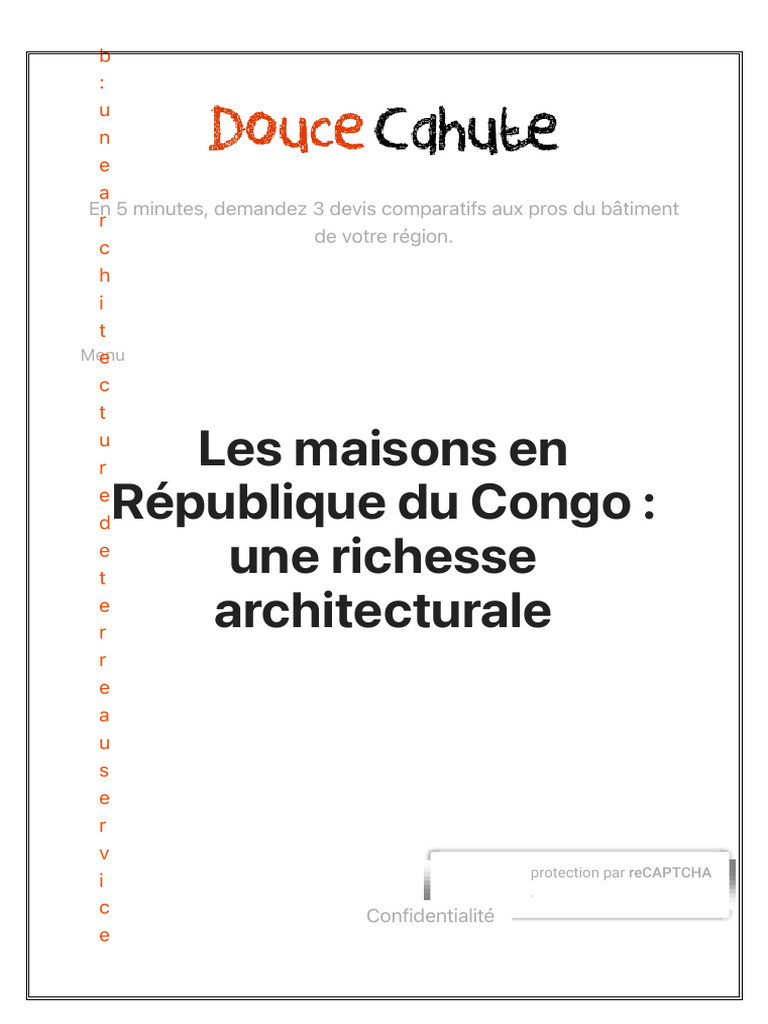 Richesse architecturale du Congo | PDF | République du Congo | Toit
